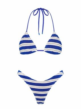 Triangl VINCA - JOLY BLUE TERRY TOWELLING TRIANGLE BIKINI SET